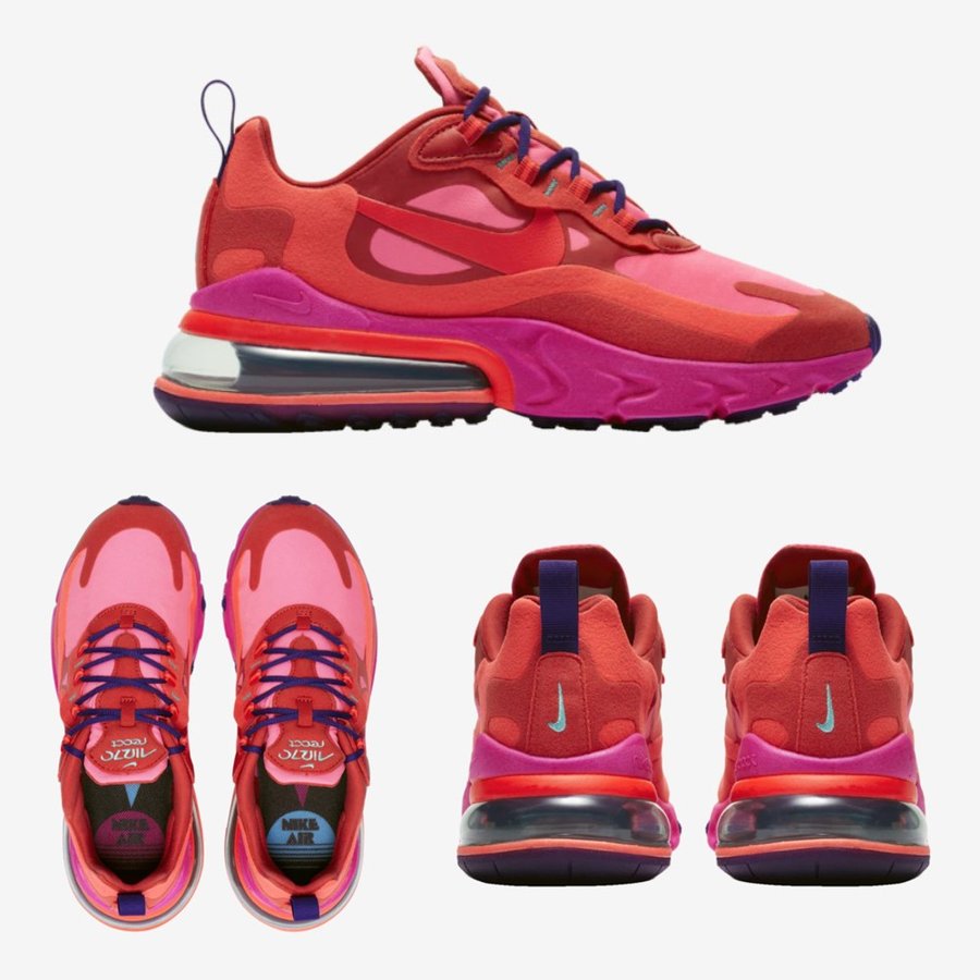 楽天市場 Nike ナイキ レディース スニーカー Air Max 270 React エアマックス T レッド ピンク Red Pink Stroke