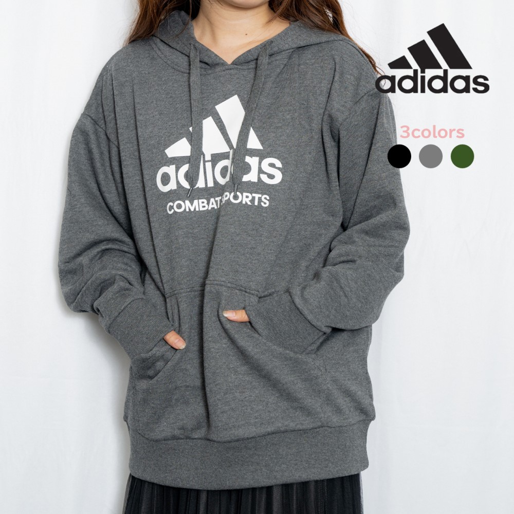 驚きの値段で - adidas パーカー 長袖 Mサイズ グレー 人気 オシャレ