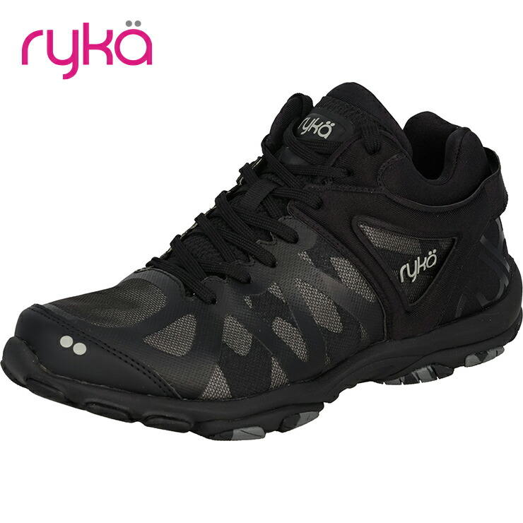 ryka 正規品 ライカ シューズ ENHANCE3 ミッドカット 靴 レディース エクササイズ フィットネス ジム スポーツ ダンス ヨガ ウェア ブラック D4473M5004｜LA BODY 13,089円