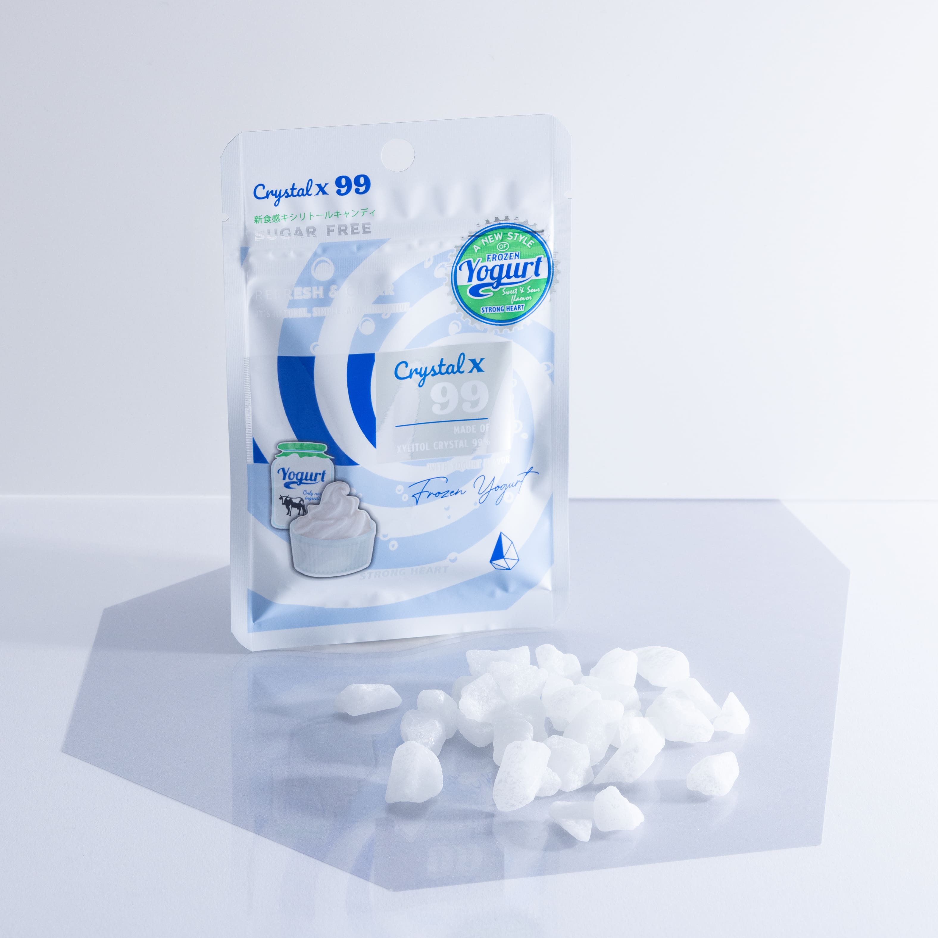 【楽天市場】キシリトール タブレット 100 Crystalx99 クリスタルエックス99 1箱 10 セット フローズン ヨーグルト 味