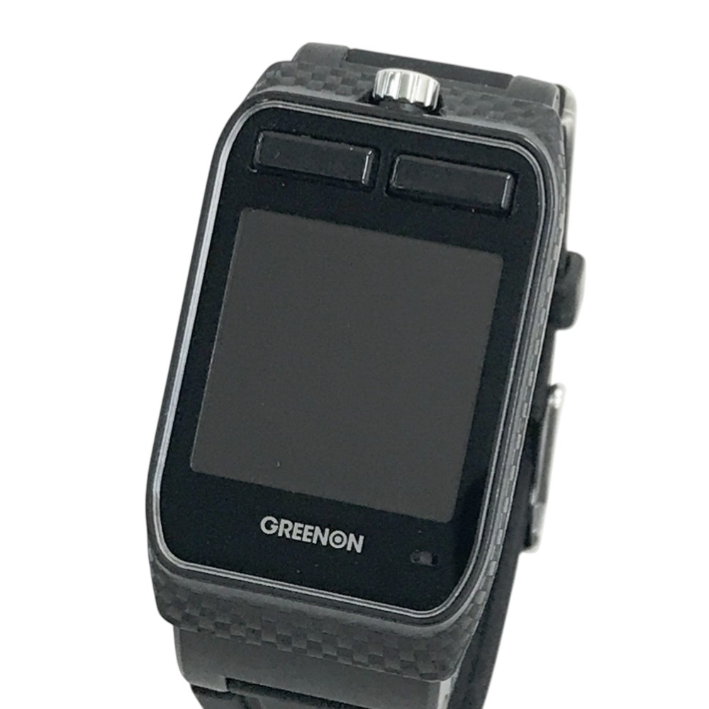 GREEN ON グリーンオン THE GOLF WATCH ZEAL GPSゴルフナビ ブラック系 【中古】ゴルフウェア