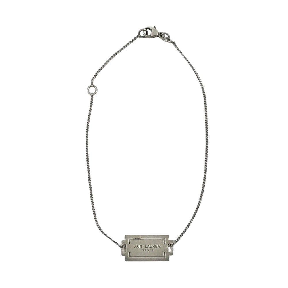 SAINT LAURENT PARIS サンローランパリ ブレスレット シルバー系 【中古】
