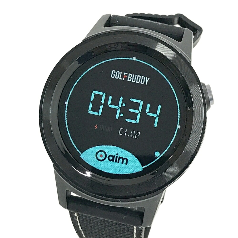 Golf Buddy ゴルフバディー aim W11 GPSナビ スマートウォッチ ブラック系 【中古】ゴルフウェア