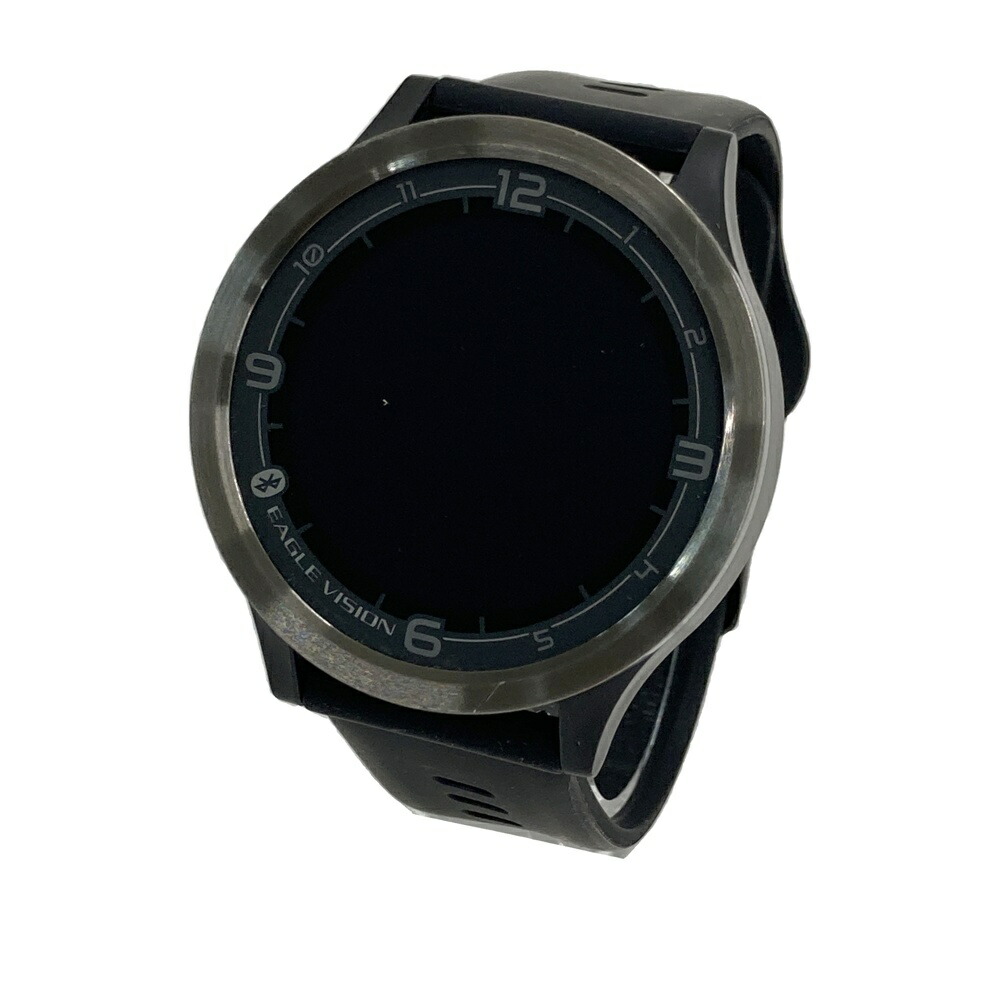 EAGLE VISION 鷲幻影  ACE PRO EV-337BK GPSナビ ウオッチ ゴルフご覧なさる  黒いこと系  【中古】ゴルフ御召しもの