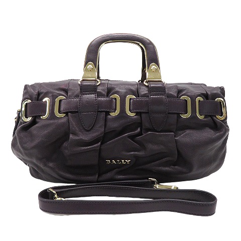 BALLY バリー 2WAYバッグ CLEMINA パープル系 【中古】レディース