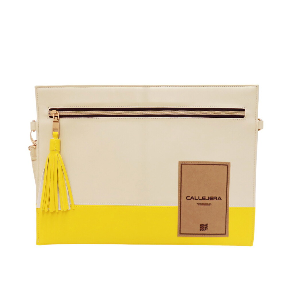 CALLEJERA カジェヘラ クラッチバッグ ホワイト系 【中古】ゴルフウェア