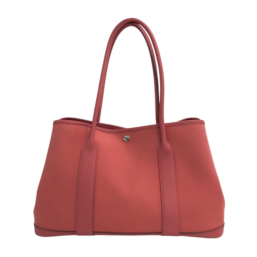 HERMES エルメス □Q刻印 ガーデンパーティPM バッグ  ピンク系  【中古】