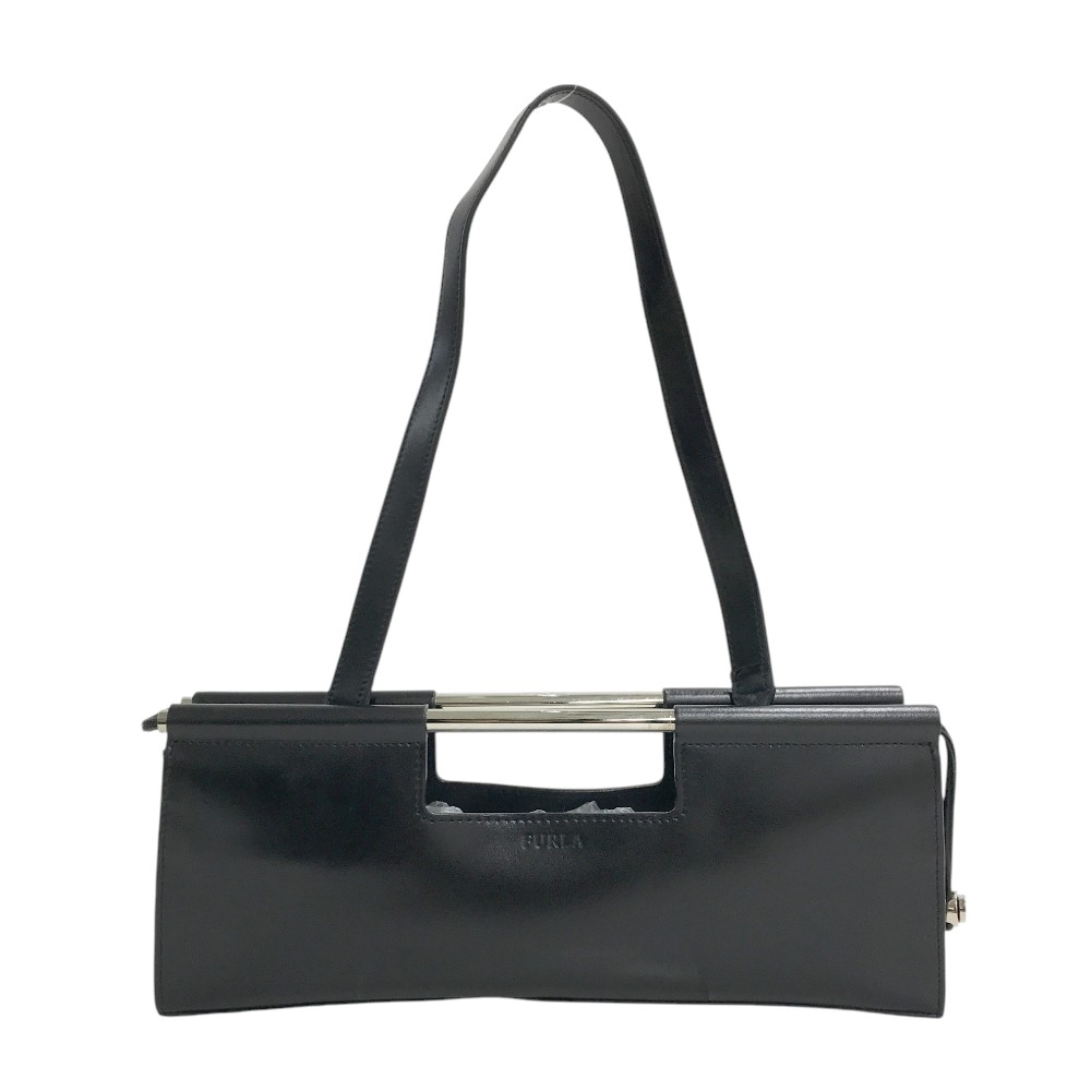 FURLA フルラ 2WAY クラッチバッグ ブラック系 【中古】レディース