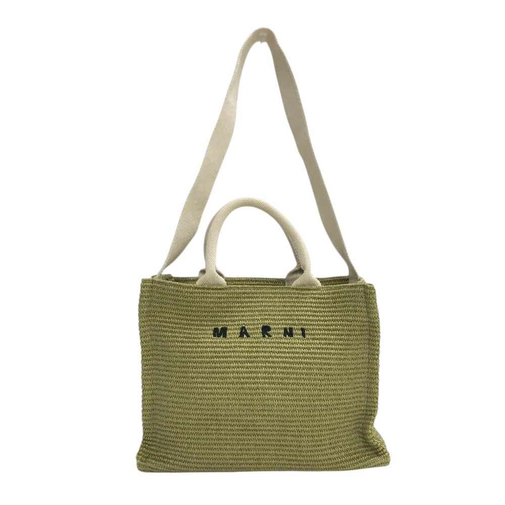 MARNI マルニ SHMP0077U0 バケット 2WAY バッグ グリーン系 【中古】
