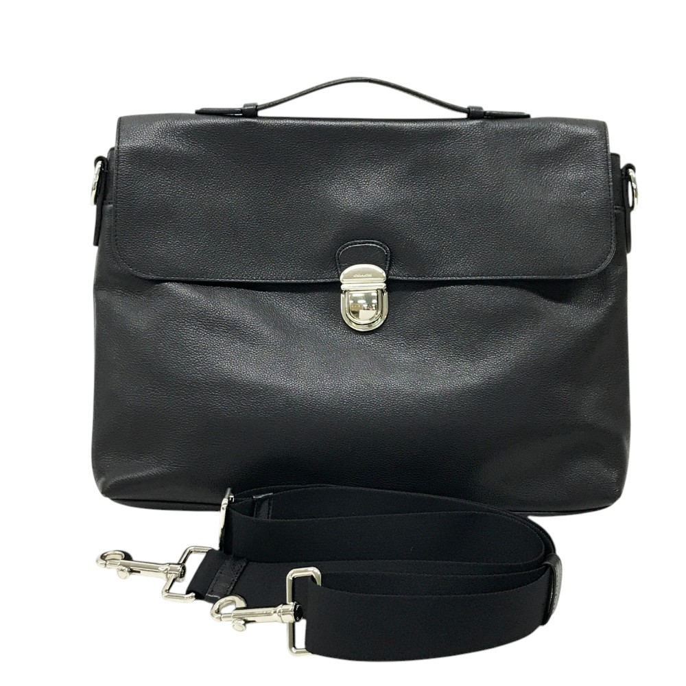 COACH コーチ F72509 ブリーフケース ビジネスバッグ ブラック系 【中古】
