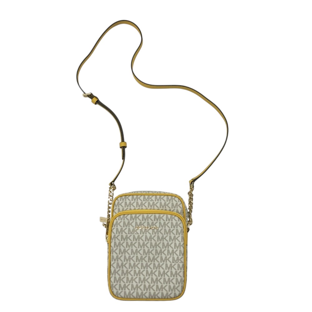 MICHAEL KORS マイケル コース チェーンショルダーバッグ 総柄 ホワイト系 【中古】