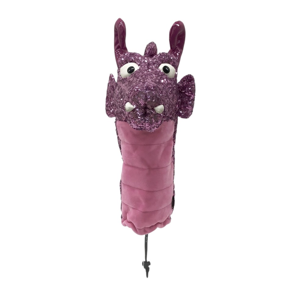 DANCE WITH DRAGON ダンスウィズドラゴン ヘッドカバー スパンコール パープル系 DR 【中古】ゴルフウェア