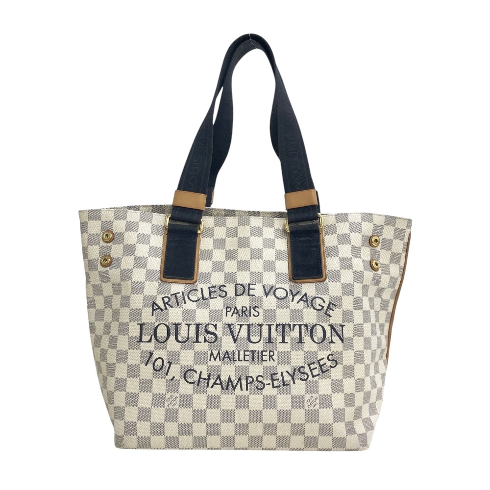 LOUIS VUITTON ルイ ヴィトン N41179/DU1122 プランソレイユ カバPM トートバッグ ダミエ アズール ホワイト系 【中古】|中古ゴルフウェア通販STST