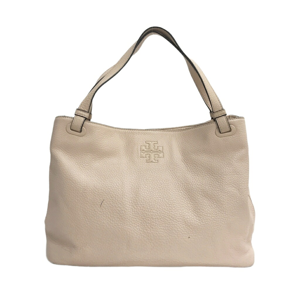 TORY BURCH トリーバーチ レザー トートバッグ ピンク系 【中古】