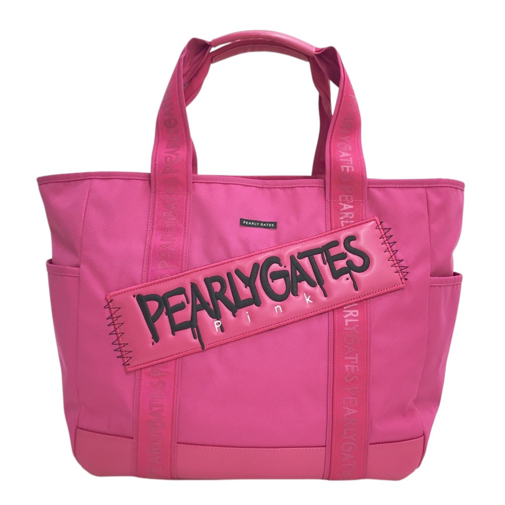 PEARLY GATES パーリーゲイツ ロッカーバッグ トートバッグ ペイントロゴ ピンク系 【中古】ゴルフウェア｜中古ゴルフウェア通販STST