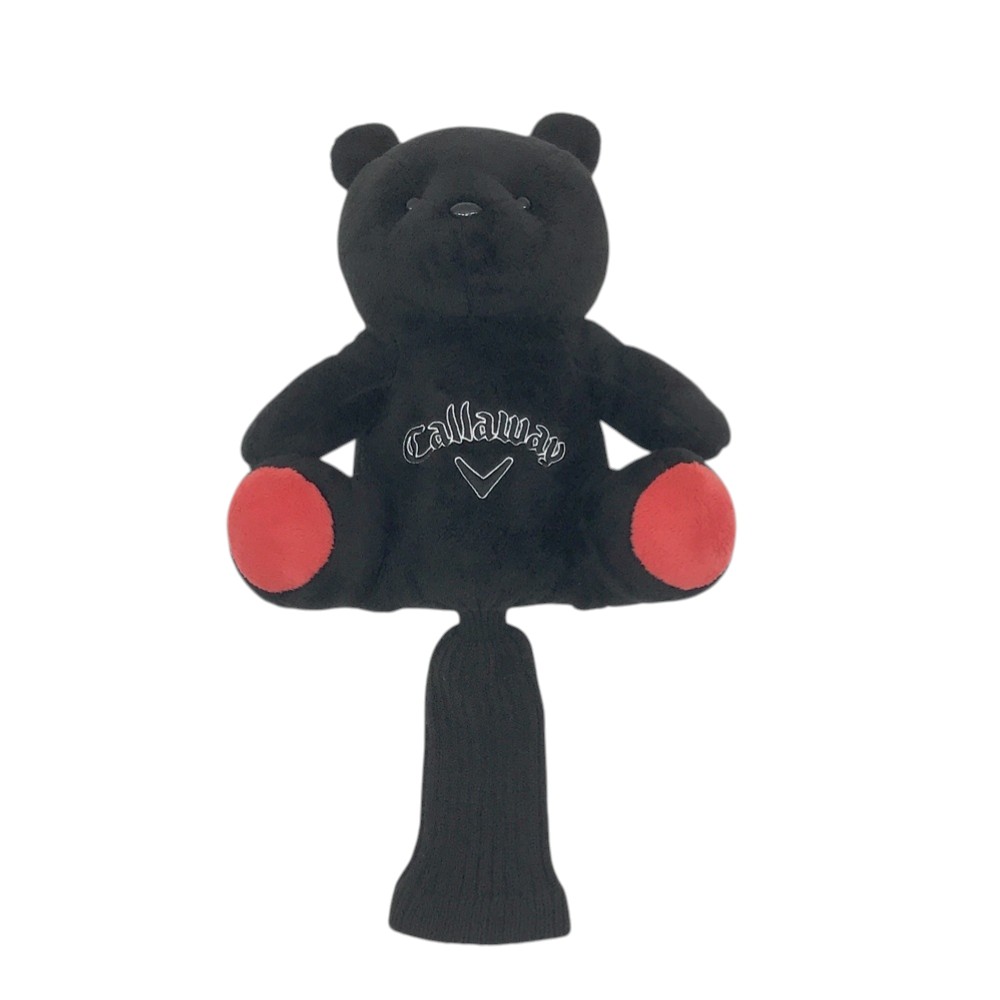 CALLAWAY キャロウェイ ベア ぬいぐるみヘッドカバー ブラック系 FW 【中古】ゴルフウェア