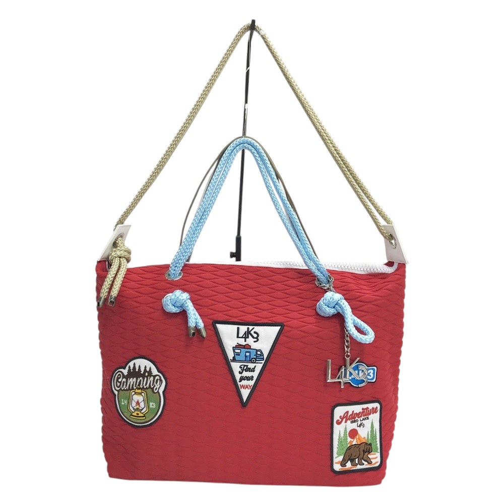 L4K3 レイク 2wayハンドバッグ QUEEN LAKE レッド系 【中古】|中古ゴルフウェア通販STST