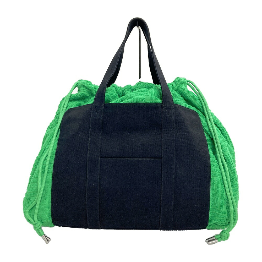 BOTTEGA VENETA ボッテガ ヴェネタ  トートバッグ パイル イントレチャート 緑であること系  【中古】