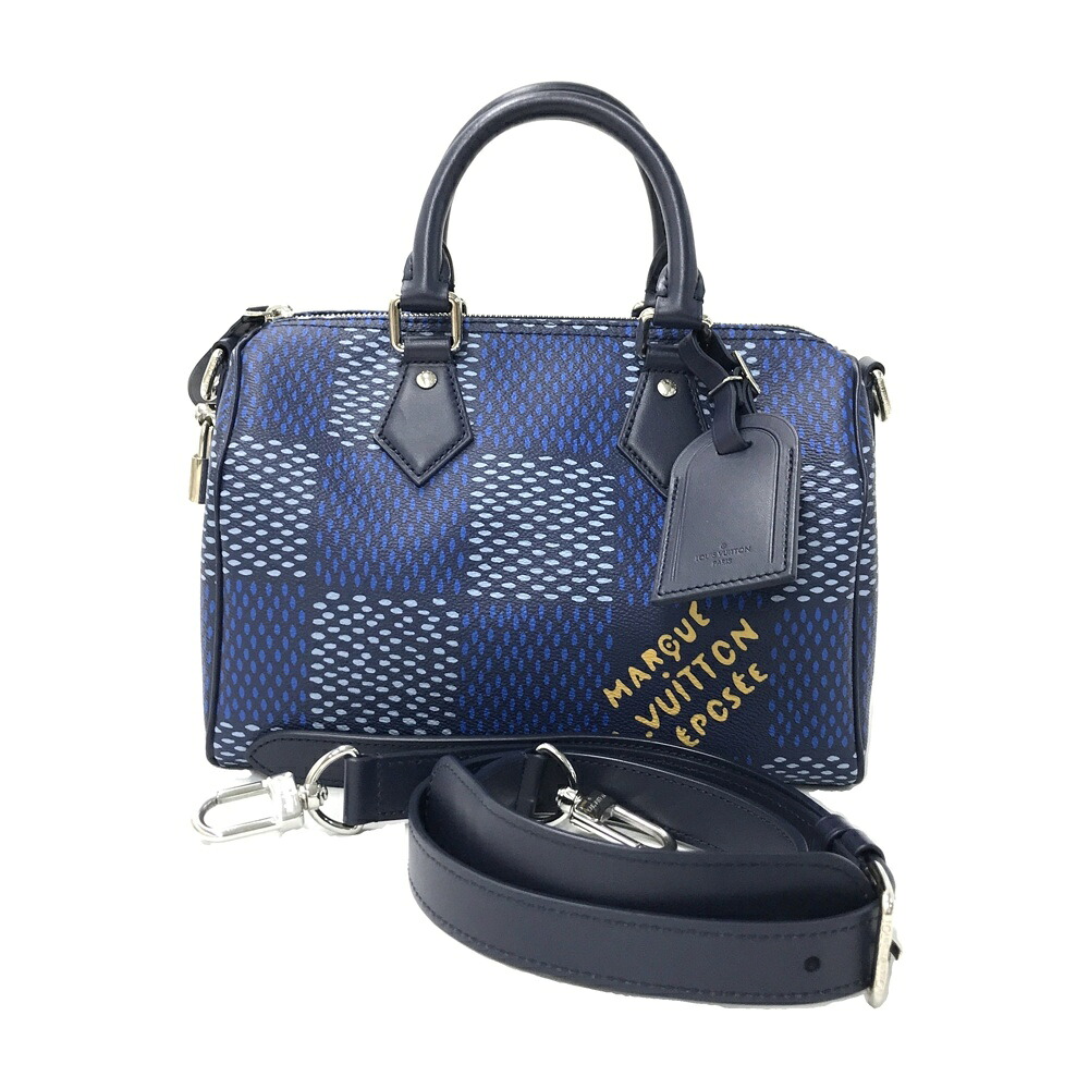 LOUIS VUITTON ルイ ヴィトン スピーディ バンドリエール/RFID ミニボストンバッグ ダミエヘリテージ 米国海軍系  【中古】
