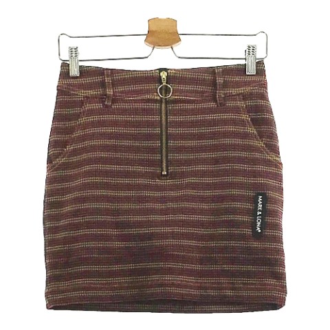 MARK&LONA マークアンドロナ インナー付 ストレッチ スカート 千鳥柄 レッド系 38 【中古】ゴルフウェア レディース｜中古ゴルフウェア通販STST 14,208円