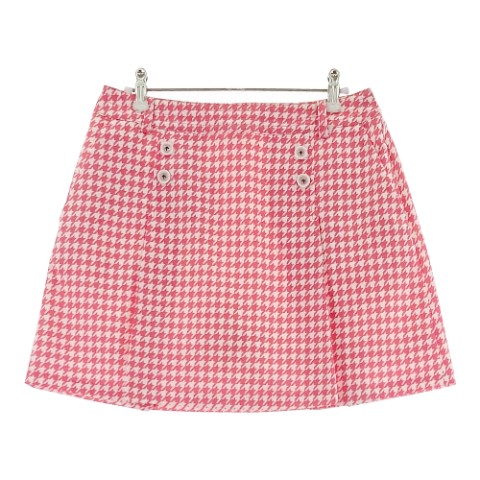 美品【Callaway キャロウェイ】ピンクチェック柄スカート 楽天市場】CALLAWAY キャロウェイ インナー付スカート チェック 花柄