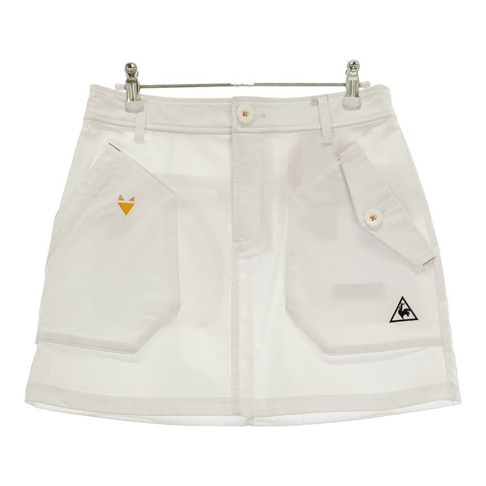 LECOQ GOLF ルコックゴルフ スカート ホワイト系 9 【中古】ゴルフウェア レディース