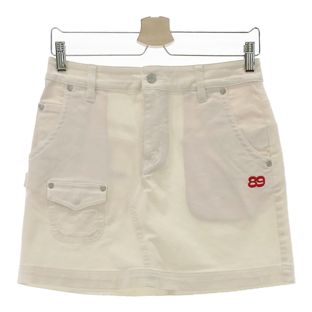 PEARLY GATES パーリーゲイツ スカート ホワイト系 0 【中古】ゴルフウェア レディース