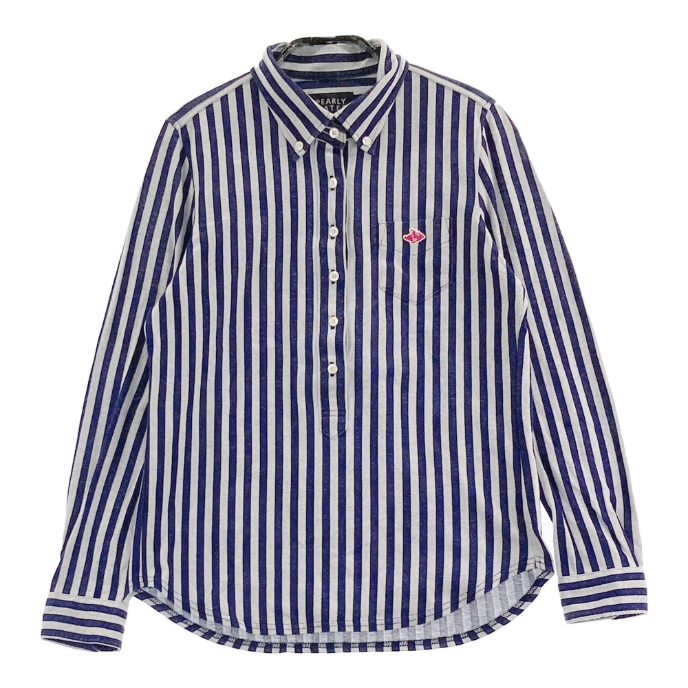 パーリーゲイツ  ストライプ　ブルゾン 楽天市場】PEARLY GATES パーリーゲイツ 長袖ポロシャツ ストライプ柄