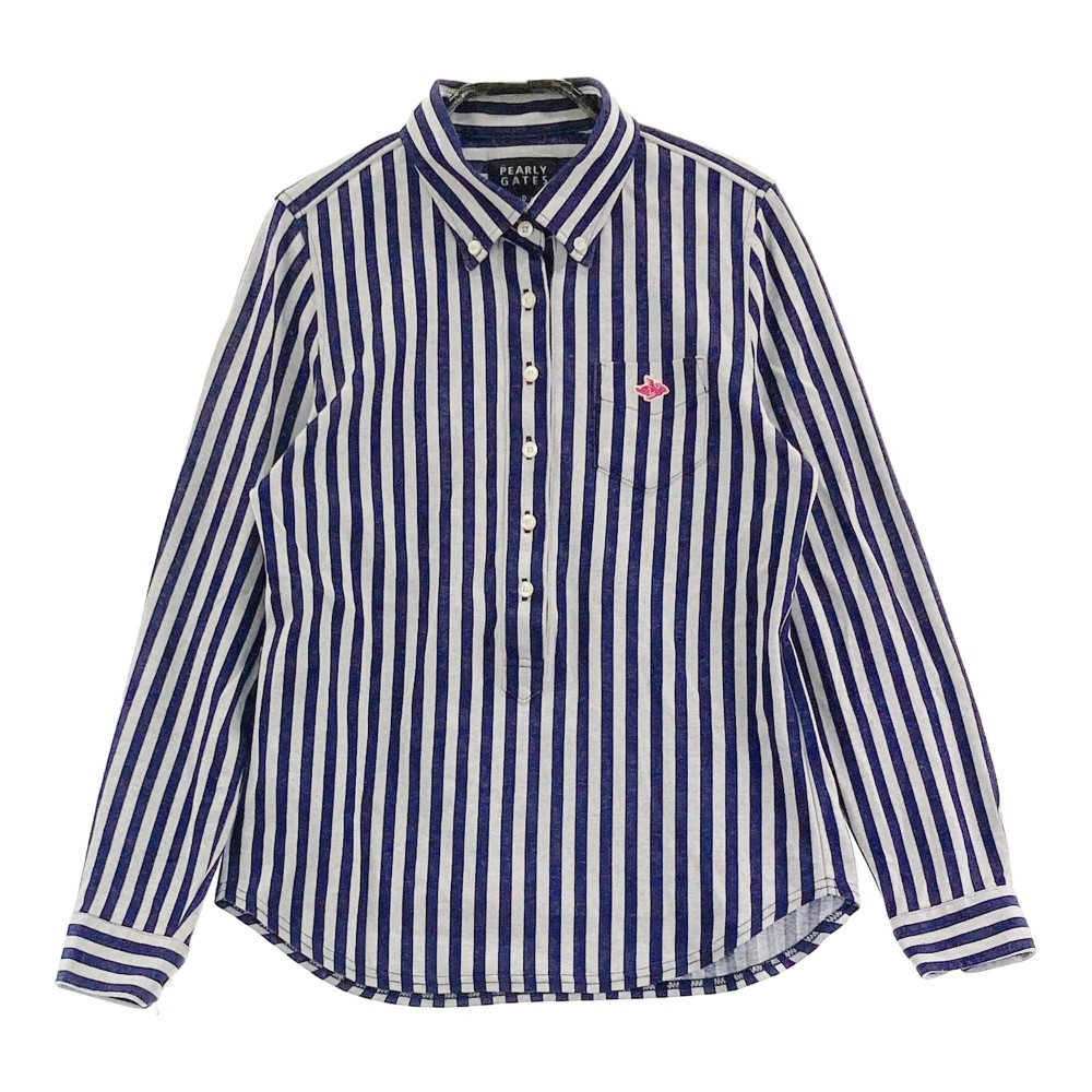 楽天市場】PEARLY GATES パーリーゲイツ 長袖ポロシャツ ストライプ柄