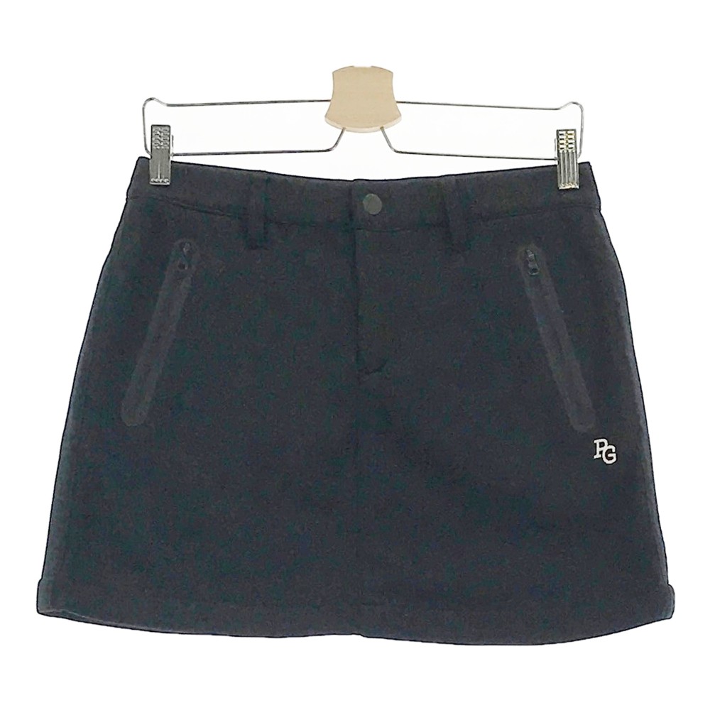 PEARLY GATES パーリーゲイツ 裏起毛ニットスカート ネイビー系 1 【中古】ゴルフウェア レディース|中古ゴルフウェア通販STST