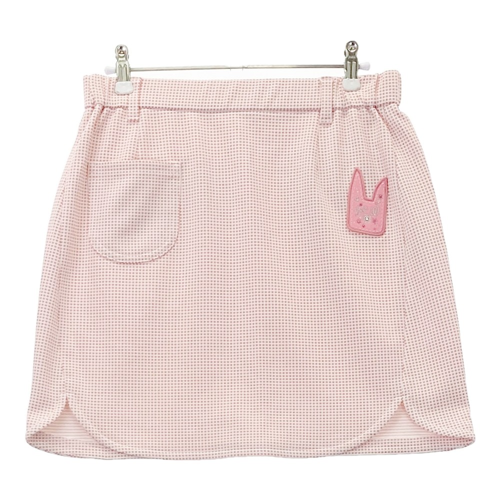 M.U SPORTS エムユースポーツ ストレッチスカート 総柄 ピンク系 42 【中古】ゴルフウェア レディース｜中古ゴルフウェア通販STST