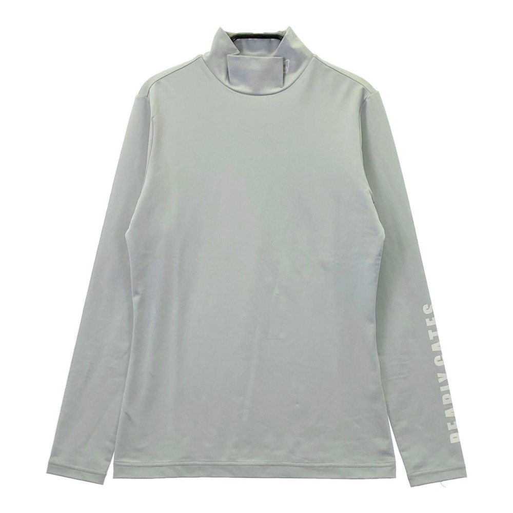 PEARLY GATES パーリーゲイツ ハイネック 長袖 Tシャツ グレー系 1 【中古】ゴルフウェア レディース