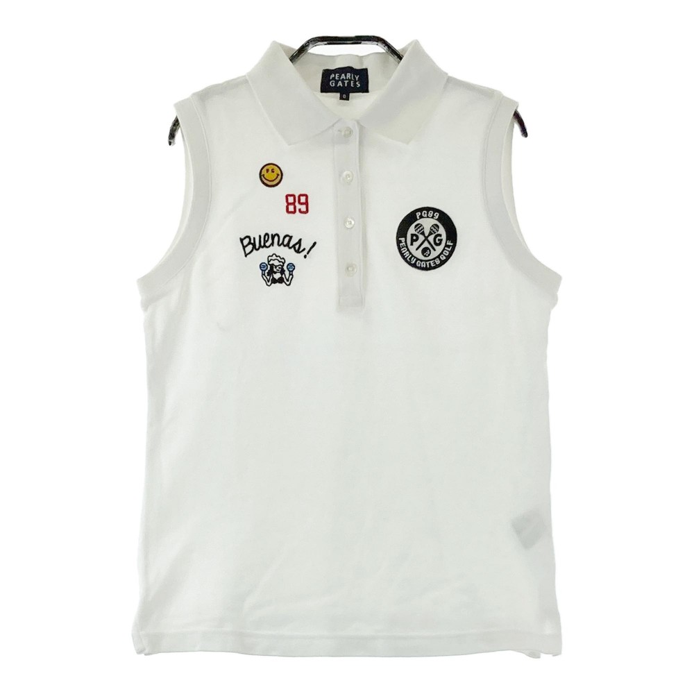 PEARLY GATES ホワイト ノースリーブポロシャツMサイズ 楽天市場】PEARLY GATES パーリーゲイツ ノースリーブポロシャツ