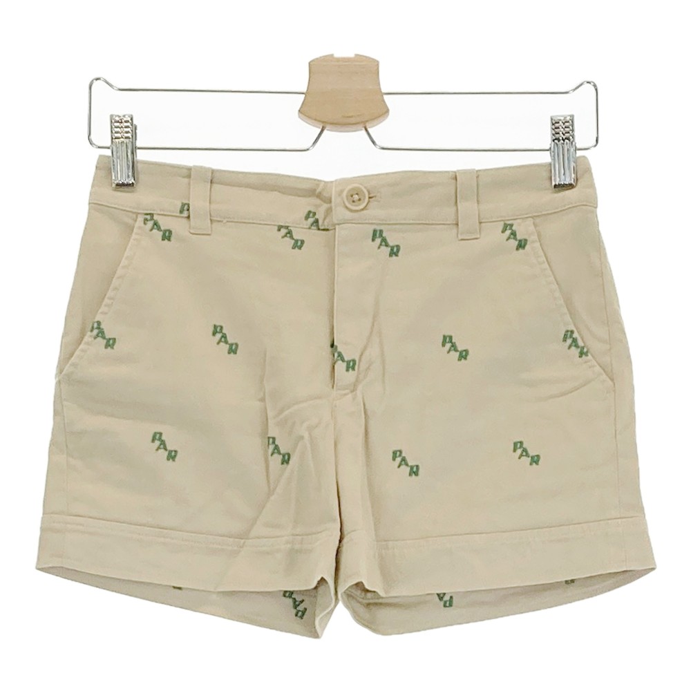 BEAMS GOLF ビームスゴルフ ショートパンツ 総柄 ベージュ系 S 【中古】ゴルフウェア レディース