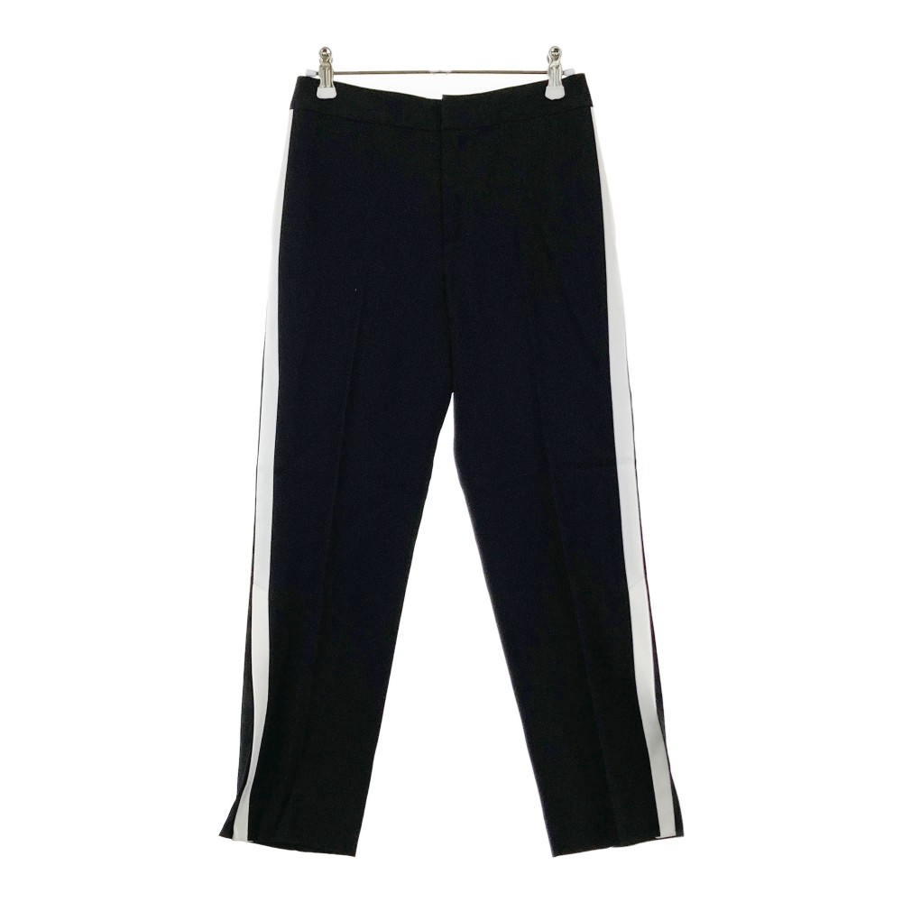 LE CIEL BLEU ルシェルブルー サイドラインスリットパンツ ブラック系 34 【中古】レディース