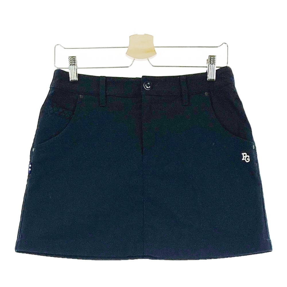 PEARLY GATES パーリーゲイツ ストレッチスカート ネイビー系 1 【中古】ゴルフウェア レディース|中古ゴルフウェア通販STST