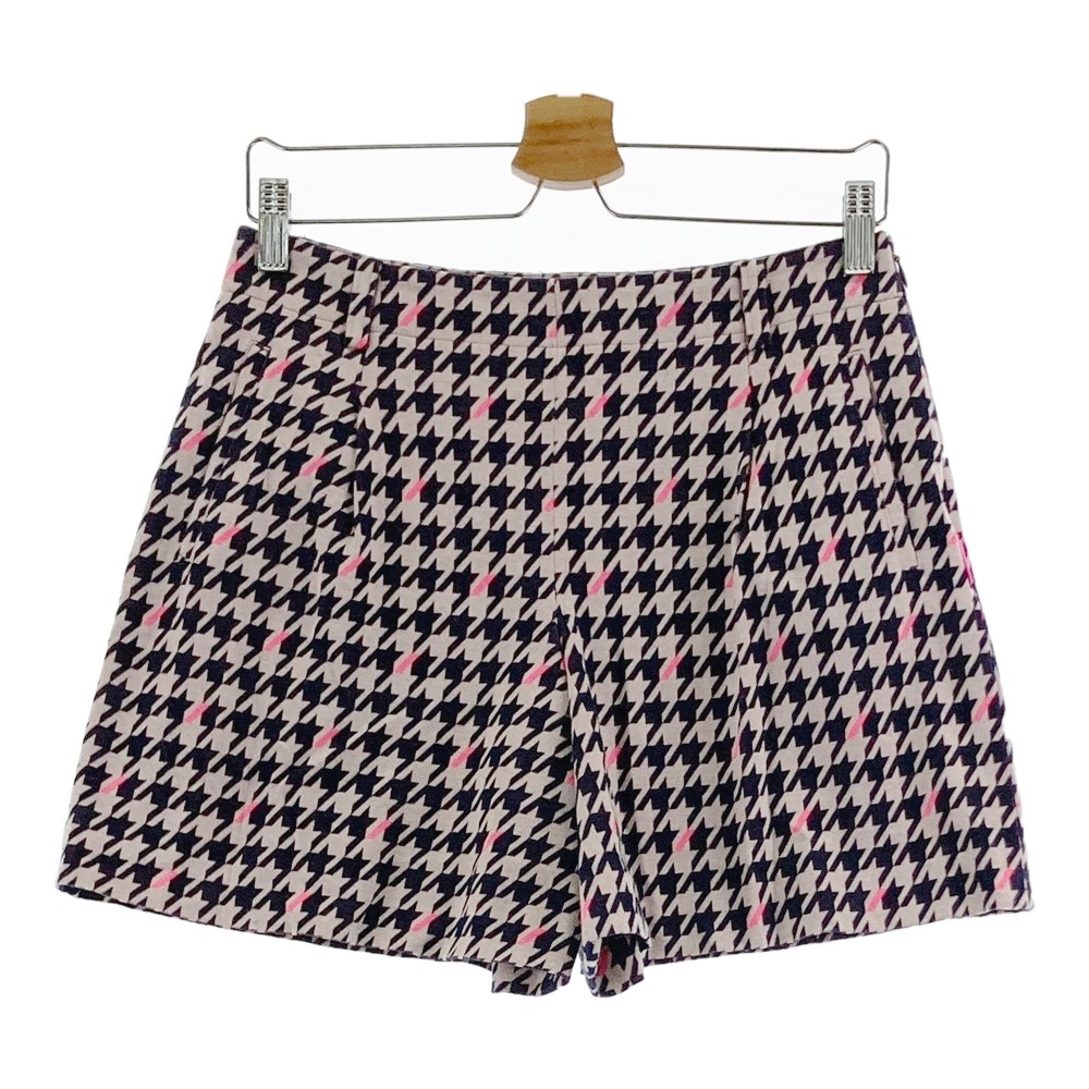 23区GOLF ニジュウサンクゴルフ ショートパンツ キュロットパンツ 千鳥柄 グレー系 64 【中古】ゴルフウェア レディース
