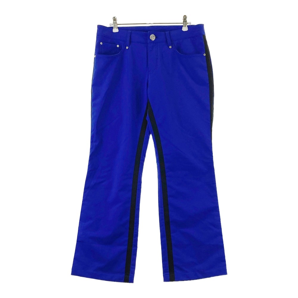 DANCE WITH DRAGON ダンスウィズドラゴン ストレッチパンツ ブルー系 4 【中古】ゴルフウェア レディース
