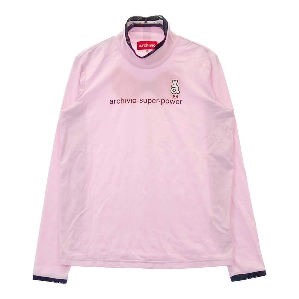 ARCHIVIO アルチビオ ハイネック 長袖Tシャツ ピンク系 36 【中古】ゴルフウェア レディース 5,214円