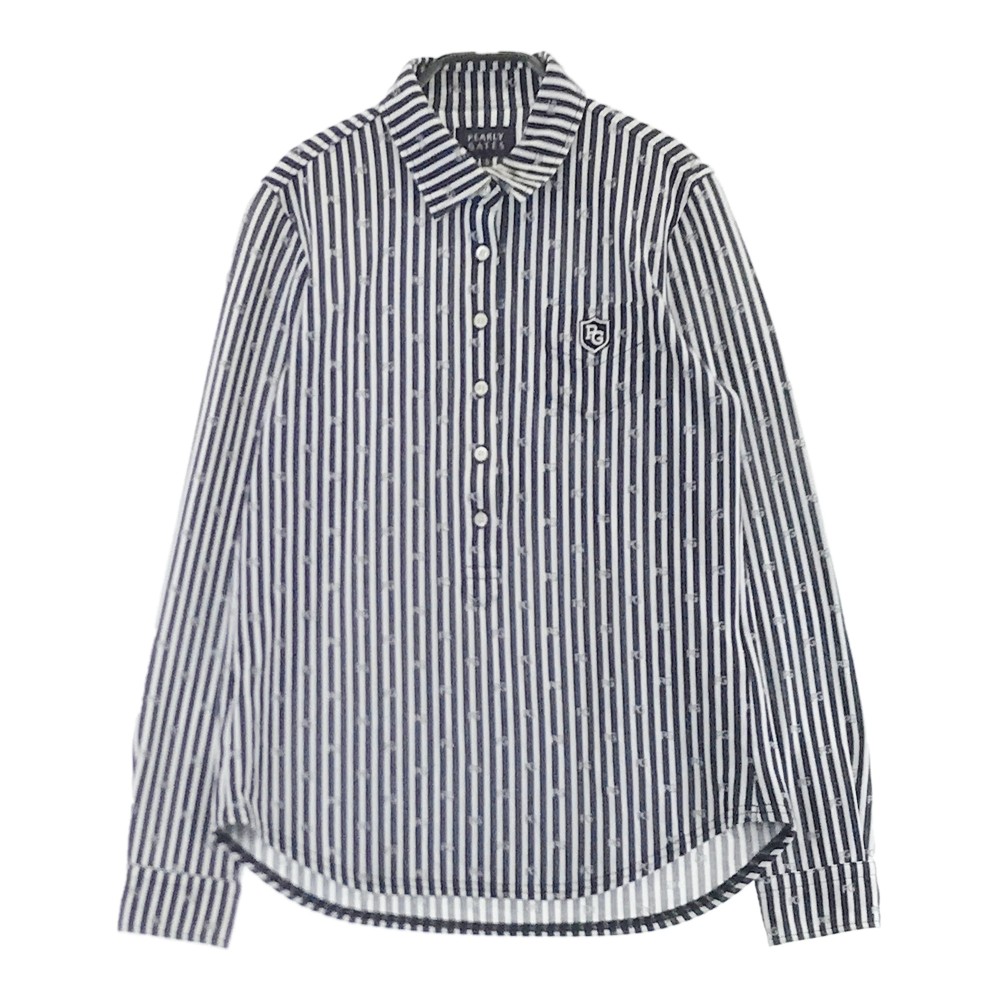 楽天市場】PEARLY GATES パーリーゲイツ 長袖ポロシャツ ストライプ柄
