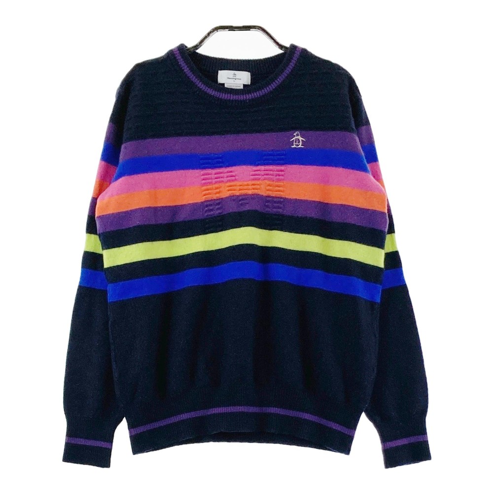 楽天市場】MUNSING WEAR マンシングウェア ニットセーター 総柄 レッド