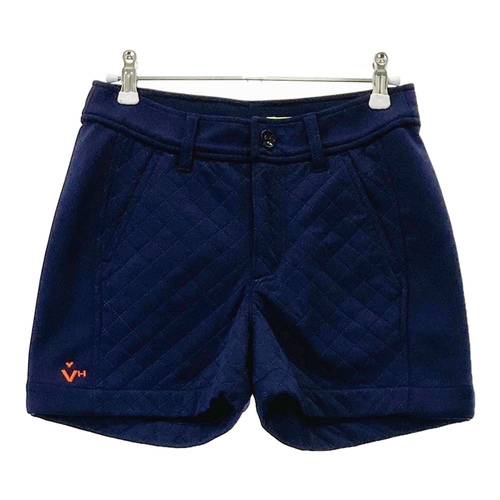 VIVA HEART ビバハート 裏起毛 ショートパンツ ネイビー系 38 【中古】ゴルフウェア レディース