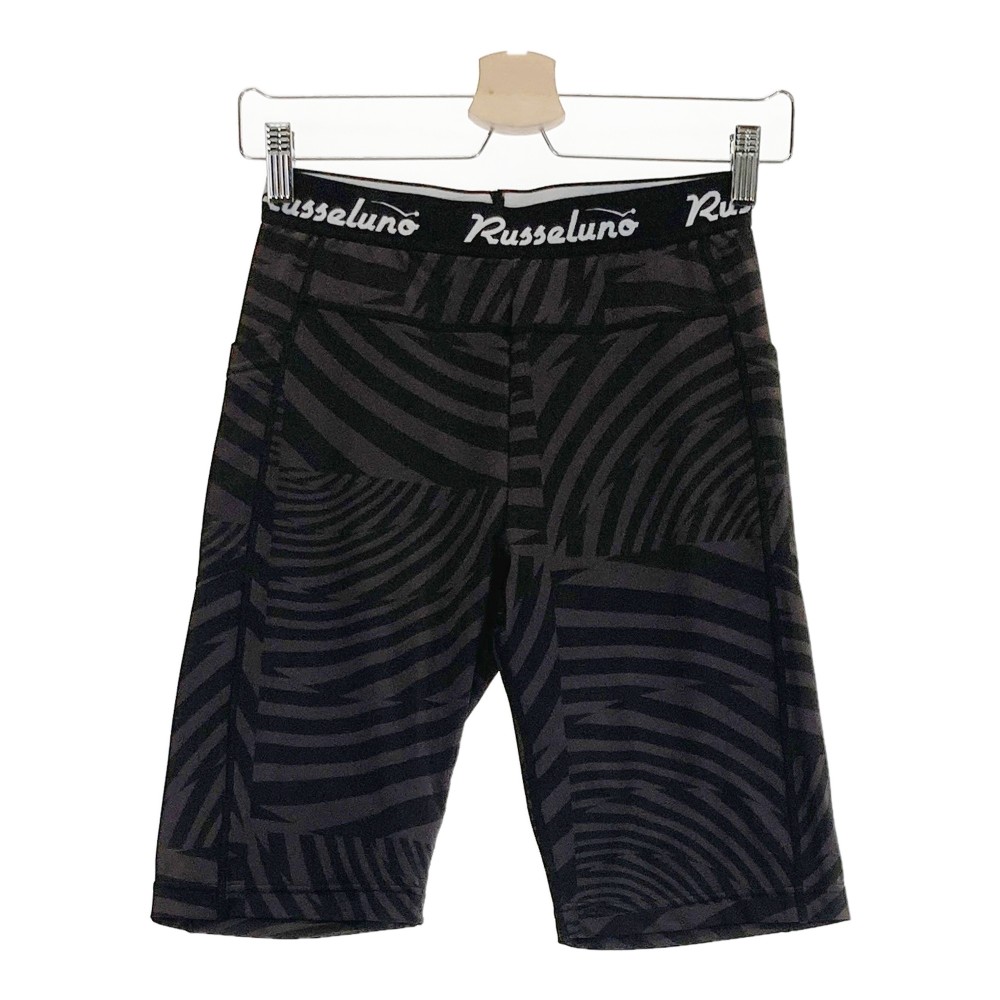 RUSSELUNO ラッセルノ 2022年モデル ショート レギンスパンツ 総柄 グレー系 F 【中古】ゴルフウェア レディース