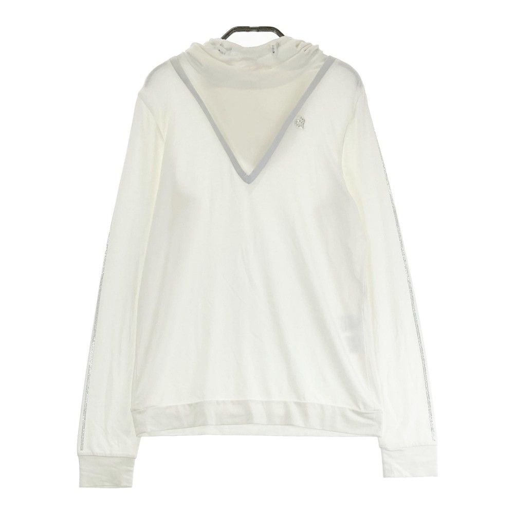 ARCHIVIO アルチビオ フード付 長袖Tシャツ ホワイト系 38 【中古】ゴルフウェア レディース