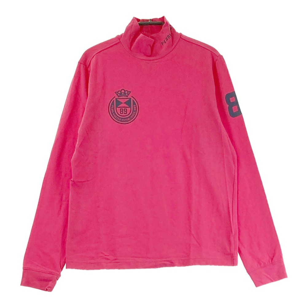 PEARLY GATES パーリーゲイツ ハイネック 長袖 Tシャツ ピンク系 1 【中古】ゴルフウェア レディース