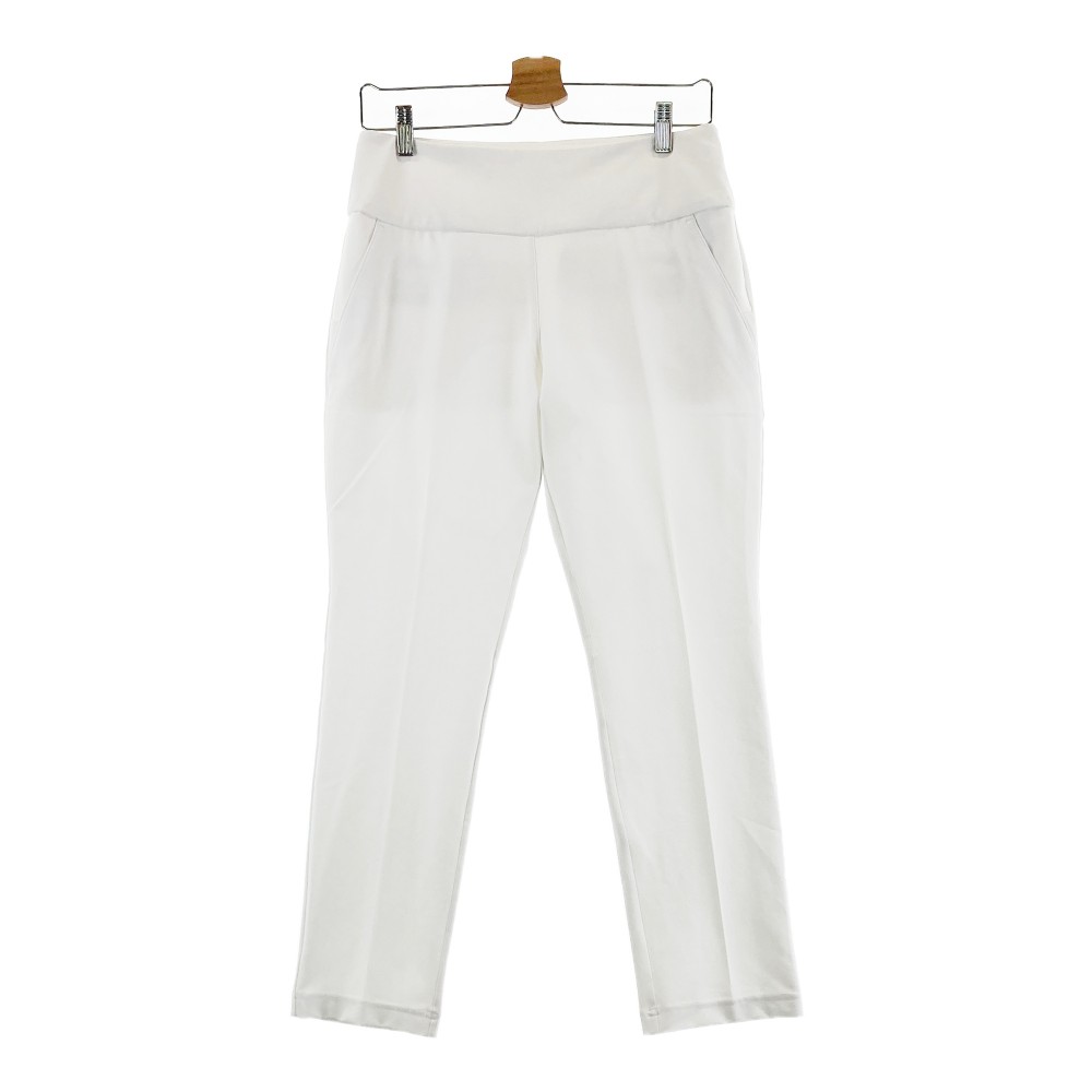 ADIDAS GOLF アディダスゴルフ HA3405 2022年モデル ストレッチパンツ ホワイト系 L 【中古】ゴルフウェア レディース