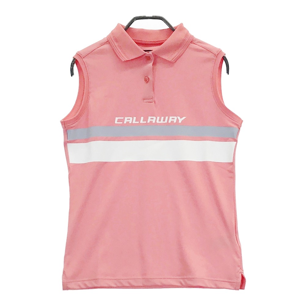 未使用 Callaway キャロウェイ ノースリーブ ゴルフウェア ポロシャツ Callaway キャロウェイ ゴルフウェア ノースリーブポロシャツ