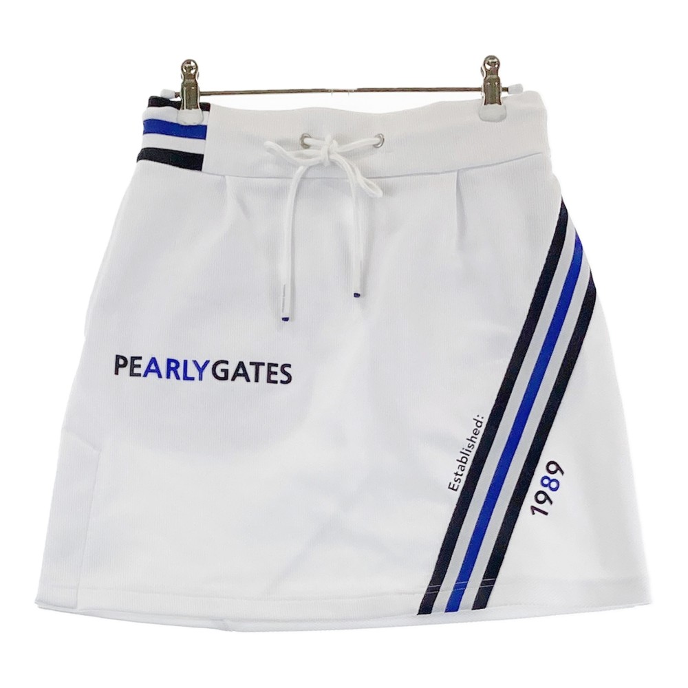 PEARLY GATES パーリーゲイツ 2024年青写真 スコート  白いこと系 0 【中古】ゴルフお召しもの レディース
