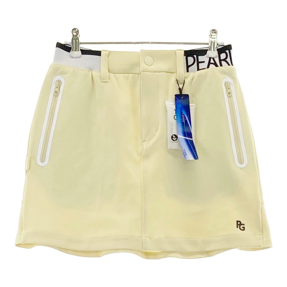 PEARLY GATES パーリーゲイツ 2024年青写真 伸ばすことスコート  黄色系 0 【中古】ゴルフお召しもの レディース