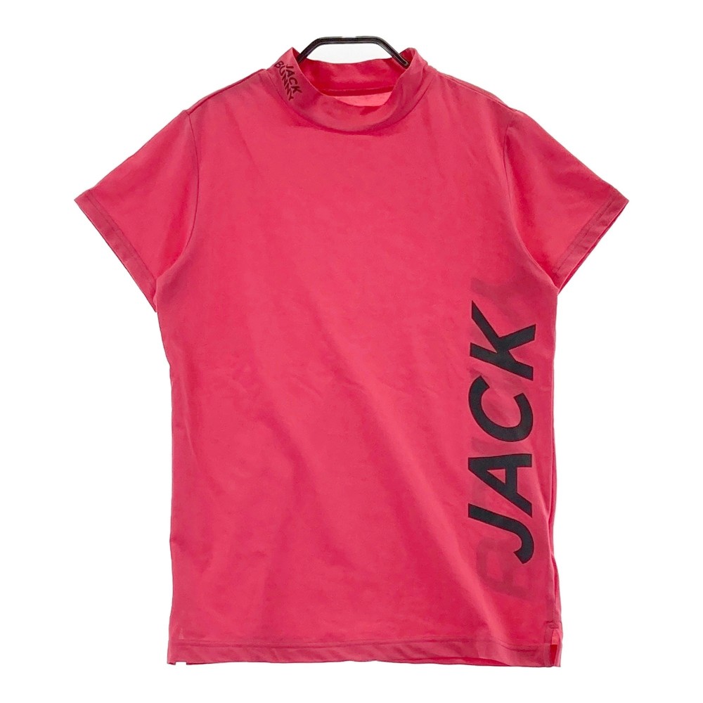 JACK BUNNY ジャックバニー 2023年モデル ハイネック 半袖Tシャツ ピンク系 1 【中古】ゴルフウェア レディース